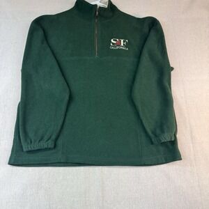 Vintage San Francisco Fleece Jacket Adult XL Green  Full Zip USA Andy's
